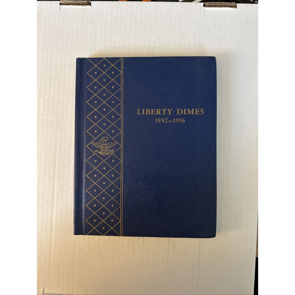 Vintage Whitman 1892 - 1916 Liberty Dimes #9412 - Empty Coin Album